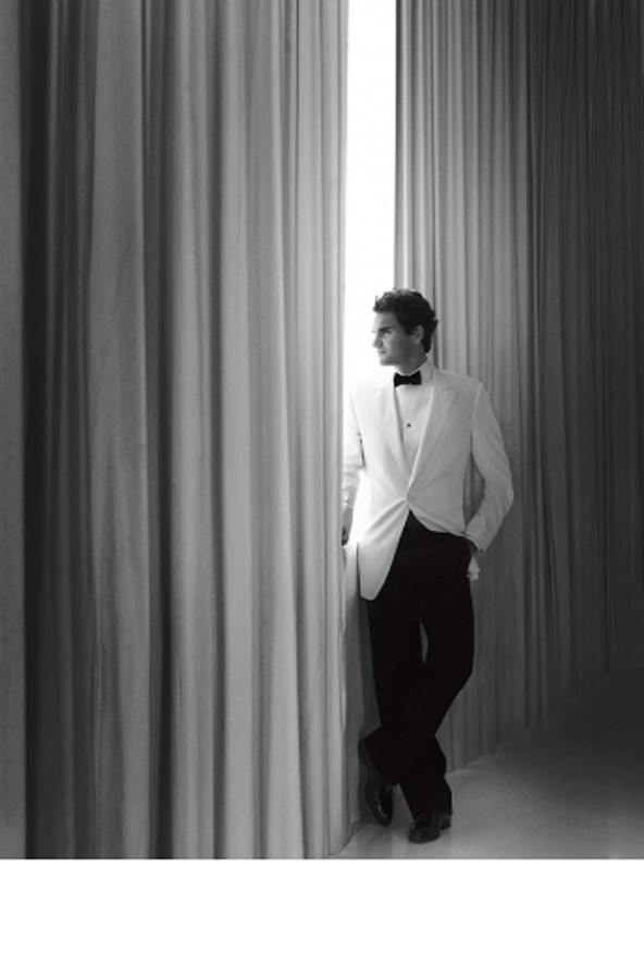 Roger Federer. Vogue, 2006. december. Fotó: Mario Testino 