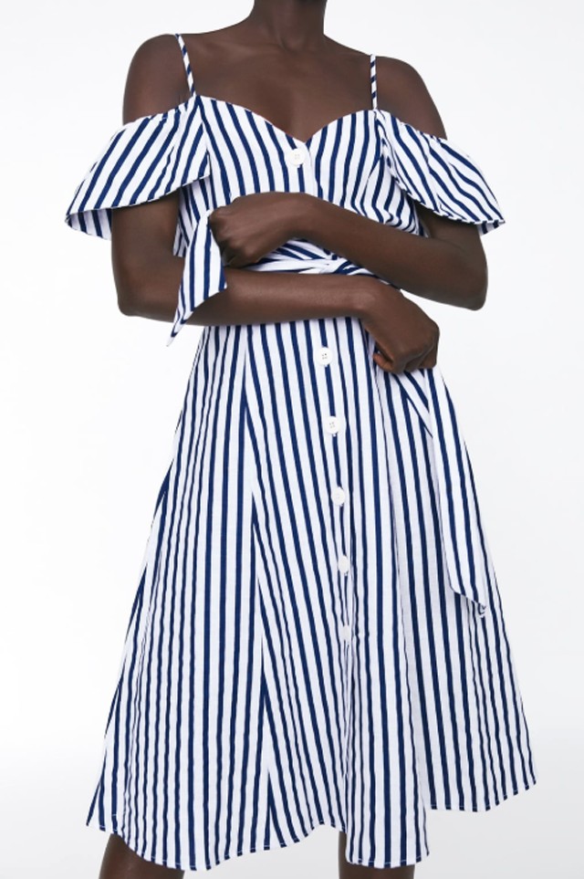 Ejtett vállú ruha ZARA 13995 Ft