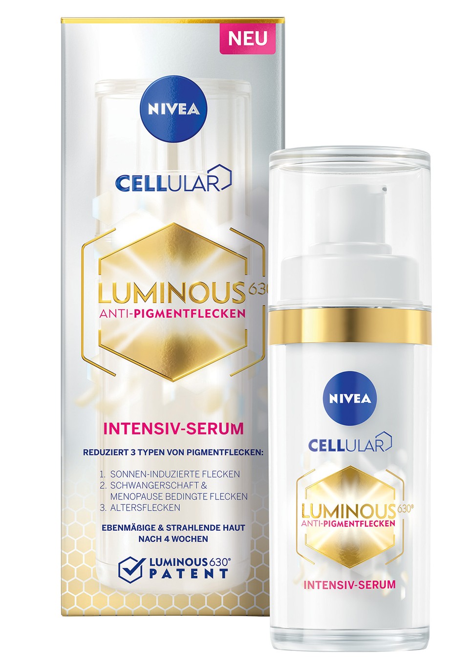 Cellular Luminous630® Pigmentfoltok elleni szérum, NIVEA, 50 ml, 7999 Ft