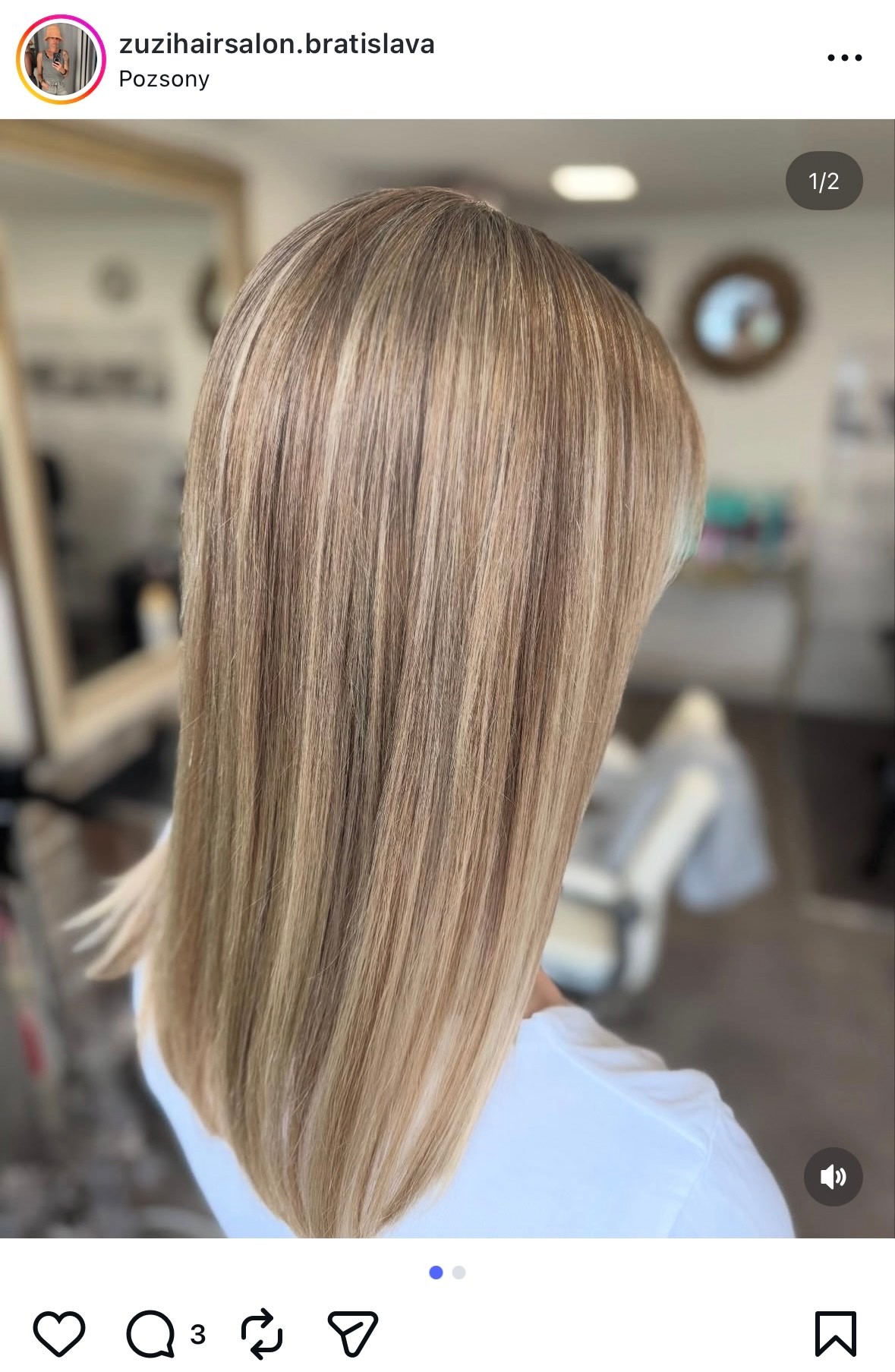 Az arany-violet hajszín természetes, mégis megunhatatlan