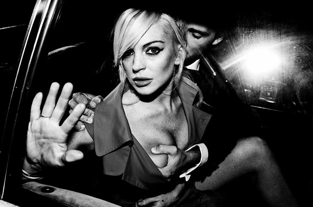 Lindsay Lohan és egy férfi