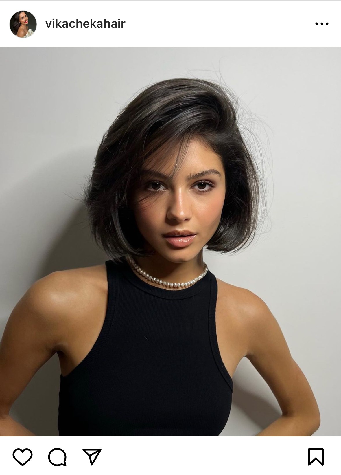 Barokk bob egyenes változata