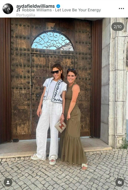 Ayda Field és Eugénia hercegnő közös fotón mutatták meg sikkes szettjeiket