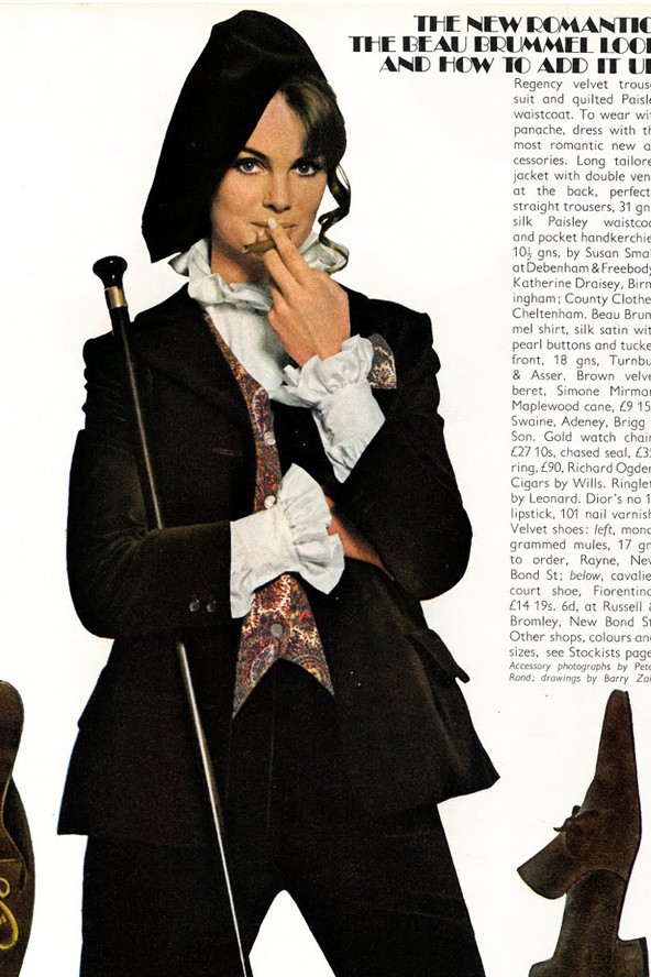 Vogue divatanyagban Richard Avedon kamerája előtt.