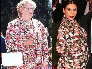 Robin Williams Kim Kardashian ruháján viccelődik