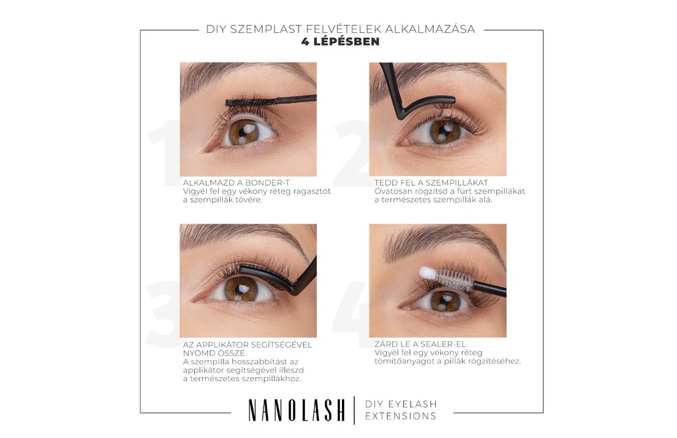 DIY szempilla hosszabbítás: csináld magad otthon a Nanolash műszempilla szettel!