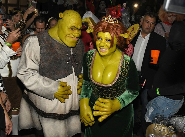 Heidi Klum és Tom Kaulitz mint Fiona és Shrek