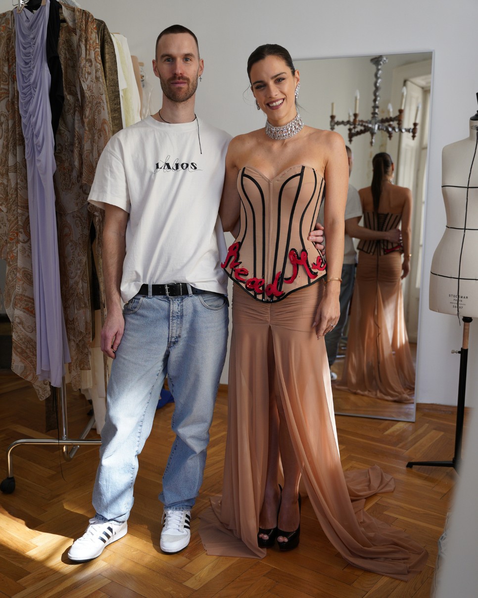 A fűző volt Gelencsér Tímea kedvenc része a Lajos Attila által tervezett ruhában