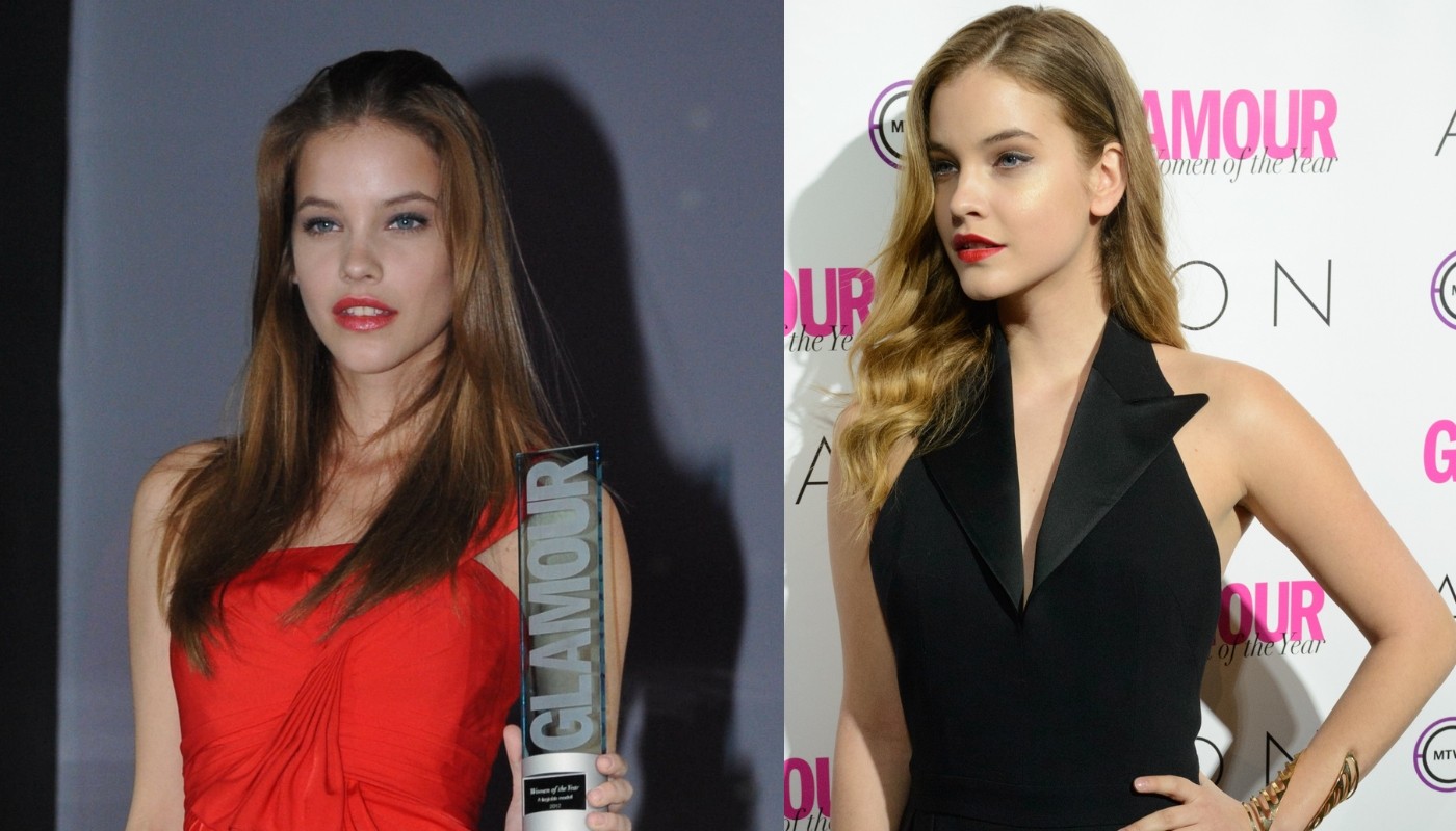 Palvin Barbara a vöröses és szőkés árnyalatokat is kipróbálta (2009, 2014)