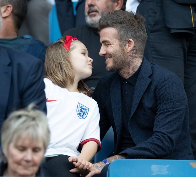 Harper Beckham és David Beckham