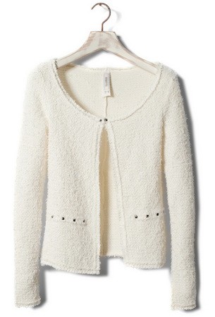 Fehér, szegecses PULL&BEAR 8995 Ft