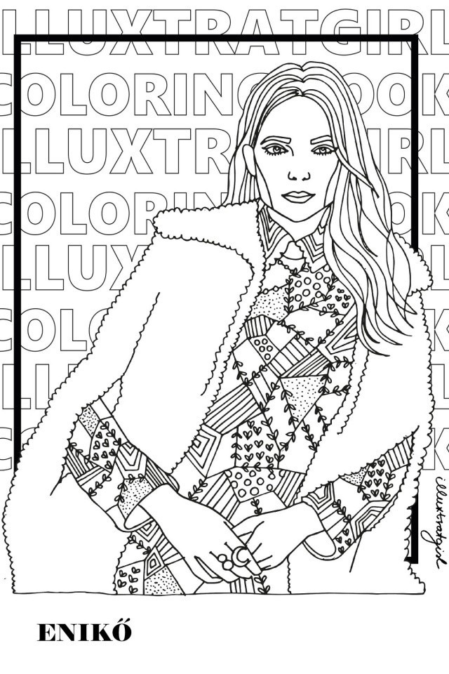 A legjobb kikapcsolódás: Divatkifestő a magyar illusztrátortól, ami azonnal letölthető ingyen
