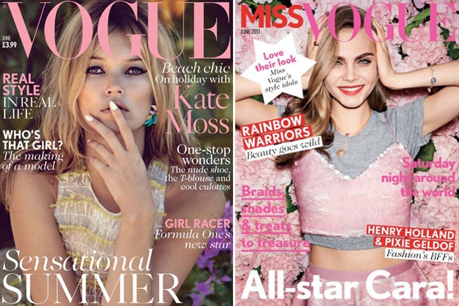 A két topmodell a Vogue és a Teen Vogue címlapján