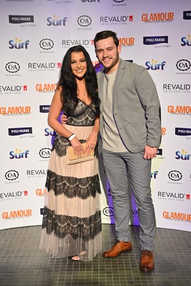 Tóth Andi és exe a 2019-es GLAMOUR-gálán