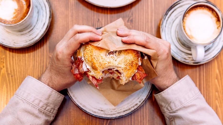 étkezés evés bagel reggeli