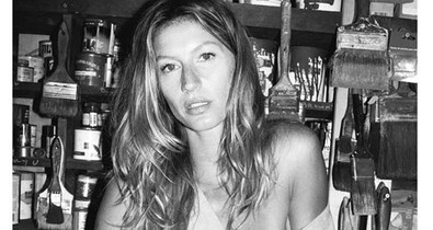 Gisele smink nélkül is bevállalta