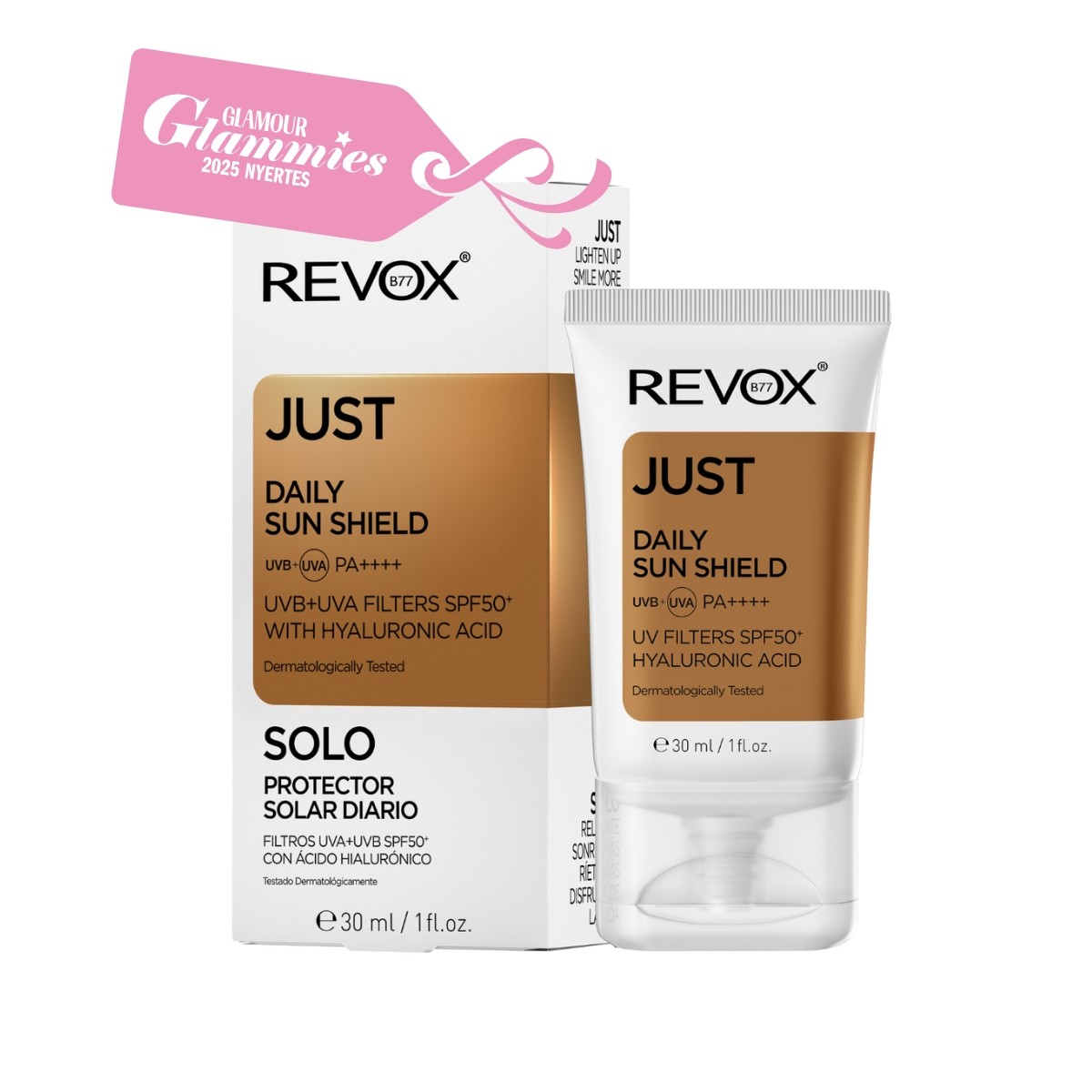 A legjobb napozótermék (drogéria): Revox B77 Just Daily Sun Shield SPF50+ fényvédő