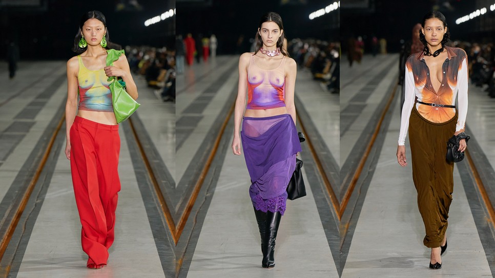Y/Project x Jean Paul Gaultier kollekció az Y/Project 2022 őszi férfiruházati kifutóján