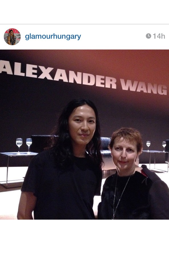 Divatszerkesztőnk, Pintér Judit Alexander Wang oldalán a bemutatón