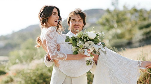 Nikki Reed és Ian Somerhalder titkos esküvői fotói