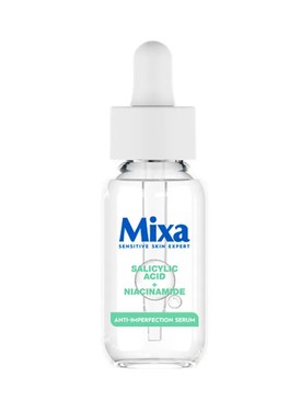 Tökéletlenség elleni szérum, ami szalicilsavval és niacinamiddal segít a felesleges faggyú termelésén, tág pórusokon és pattanásokon. - Anti-Imperfection szérum MIXA 4659 Ft/30 ml minden ROSSMANN üzletben, online Drogériában és mobilapplikáción keresztül, GLAMOUR kuponnal, 30% kedvezménnyel 3260 Ft