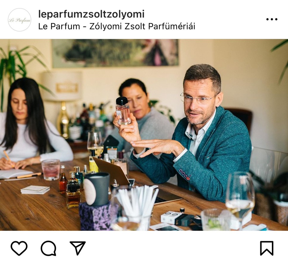 Zólyomi Zsolt szerint a parfümválasztásnál arra kell figyelni, hogy az adott illatkombináció jól működjön a bőr kémiájával