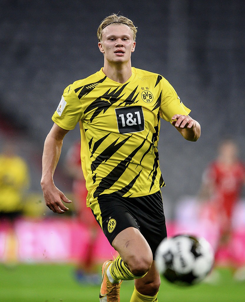 Erling Haaland 2020-ban a Borussia Dortmund színeiben lőtte a gólokat.
