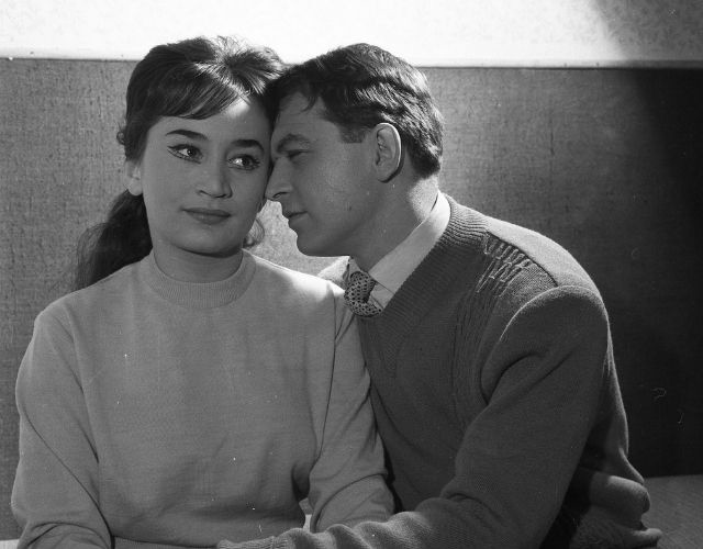 Szerelem a színpadon, Bodrogi Gyula és Margitai Ági 1961-ben a Petőfi Színház Egy szerelem három éjszakája című darabban - Kotnyek Antal adománya