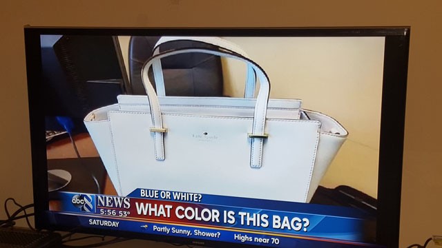 mybag, kate spade táska, kék táska, fehér táska, twitter, a ruha, kék fekete, arany fehér