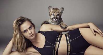 Cara Delevingne ultraszexi, de a kölyök pumától egyszerűen el fogsz olvadni