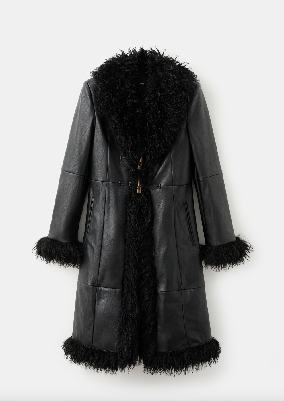 Kabát műszőrme szegéllyel MANGO 42 995 Ft