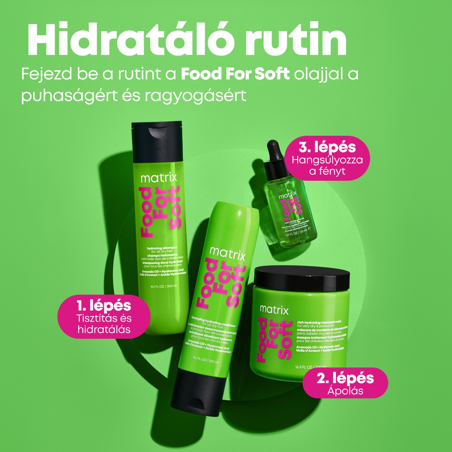 A Food For Soft termékcsalád rutinja hidratált hajat varázsol csupán néhány termék segítségével 