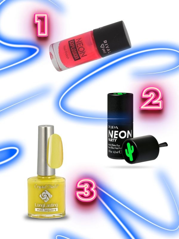 1. Neon Explosion körömlakk (Happy Days) RIVAL LOVES ME 589 Ft 2. Neon Effect körömlakk (Chiringuito Green) PUPA MILANO 2990 Ft 3. Long Lasting körömlakk (Citrom) CRYSTAL NAILS 740 Ft