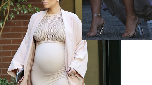 Kim Kardashian pocakja már óriási!