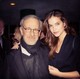 Palvin Barbi és Steven Spielberg 2013 januárjában, a Golden Globe-gálán