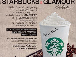 Itt a Starbucks és a GLAMOUR közös kávékülönlegessége! Nyerj!