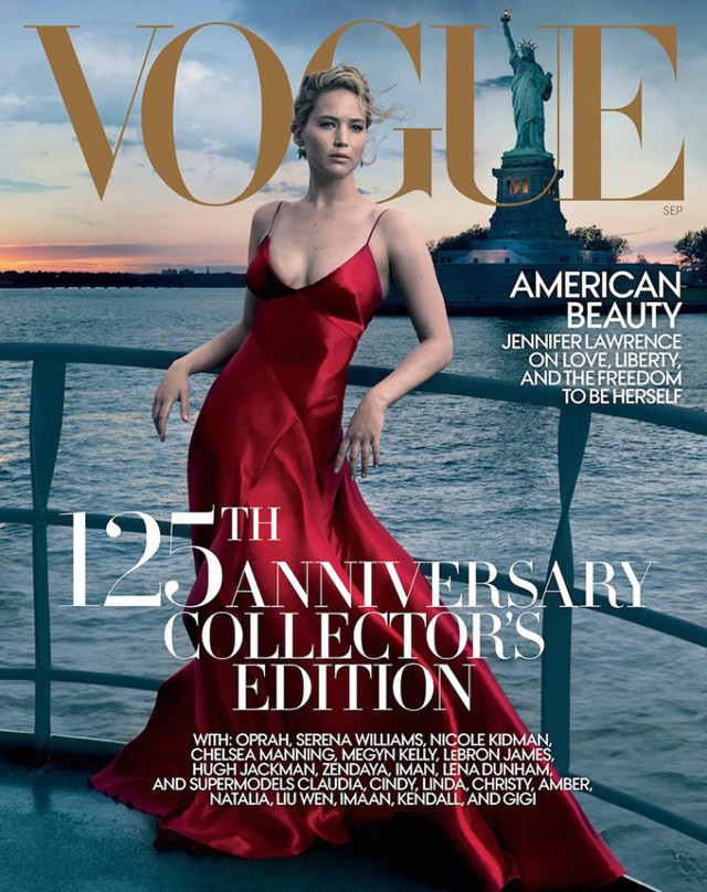Jennifer Lawrence Annie Leibovitz címlapján