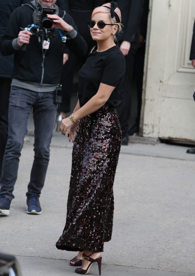 Lily Allen a Chanel show előtt
