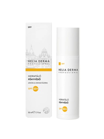 Professional SPF Hidratáló fényvédő SPF 50 HELIA DERMA 13 990 Ft/50 ml - Széles spektrumú védelmet nyújt a káros UVA- és UVB-sugarak ellen, miközben segít megőrizni a bőr hidratáltságát. GLAMOUR-napok Summer Week kuponnal 20–40% kedvezmény jár a megjelölt termékekre a Helia-D webáruházban!