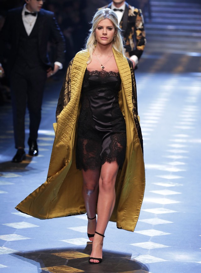 Lala Rudge a Dolce & Gabbananál