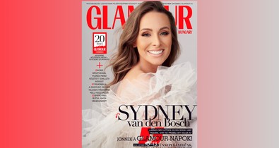 20 éves a GLAMOUR! Sydney van den Bosch a címlapon, GLAMOUR-napok kuponfüzet és rengeteg izgalmas tartalom vár az új lapszámban