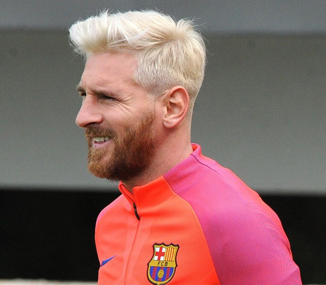messi, hajszín, barcelona, focista, labdarúgó, hajszőkítés, szőkítés, frizura, hajviselet