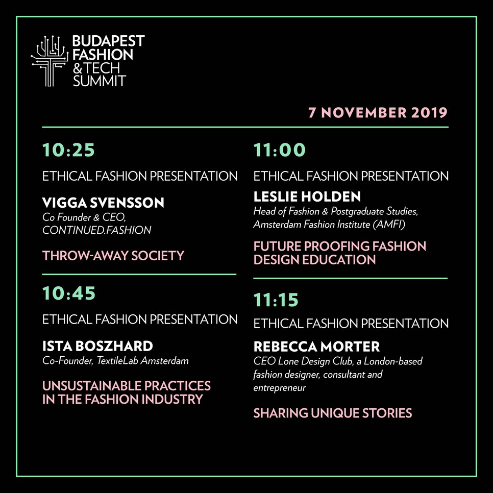 Íme a budapesti divathét szakmai konferenciájának teljes programja!