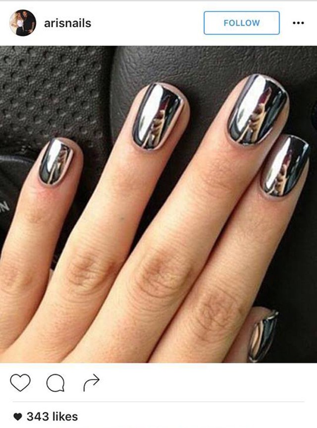 köröm, tükör köröm, instagram, beauty, csillogó köröm, tükör hatású köröm, mirror nails