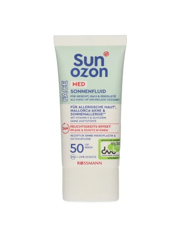 Med fényvédő arckrém SUNOZON 1799 Ft/50 ml (35,98 Ft/1 ml) a Rossmann üzleteiben és online, GLAMOUR kuponnal 25% kedvezménnyel 1349 Ft