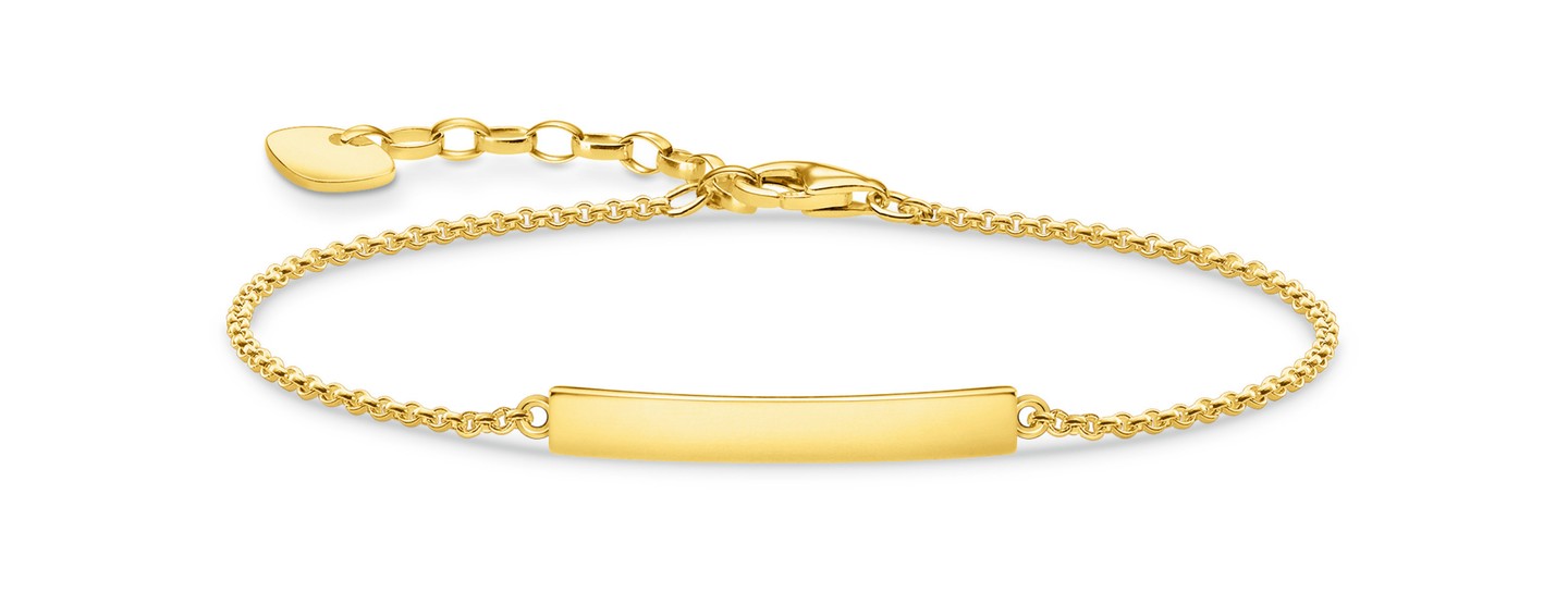 Gravírozható aranyozott ezüst karkötő THOMAS SABO tsshop.hu 33 300 Ft