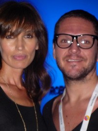 Nieves Alvarez topmodellel, ő az egyik legszebb spanyol nő.