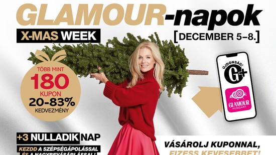 A GLAMOUR-napok kuponjait keresd a GLAMOUR+ felületein!