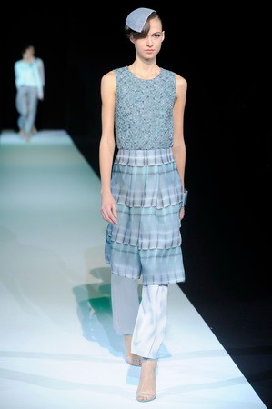 Az Armani show-ján, Fotó: Fairchild Archive