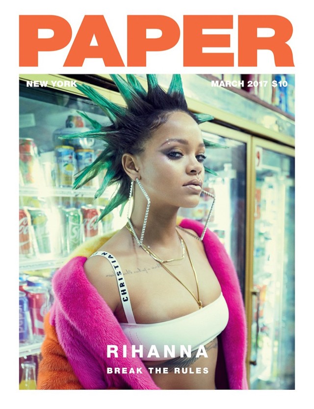 Rihanna a Paper címlapján